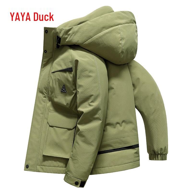 Унисекс парка пуховик Yaya Wang Yibo S brown JDST SELECTION
