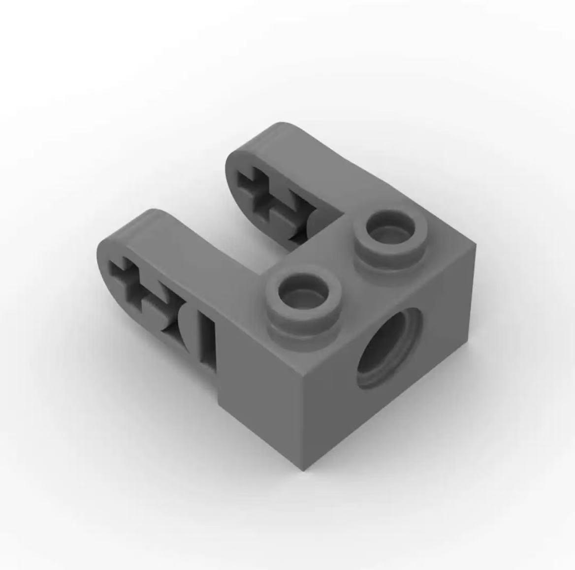 Compatible 85943 1x2 Building Blocks with Double Thin Arms & Axle Hole 1 Piece темно-серого Pickerr