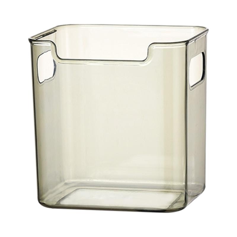 Refrigerator Side Door Storage Box Food Grade Collection Box Supplies for Kitchen Lipsticks Cosmetics Boxes Container small кофейный Mixingtime