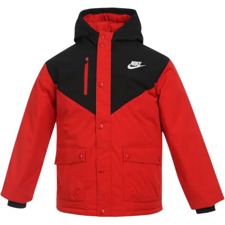 Nike FW25 Теплая повседневная куртка-пуховик для активного отдыха и спорта Детские куртки IQ9990-657 XS black