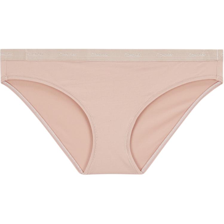 Calvin Klein Minimalist Comfortable Mid-Rise Triangle Underwear Women underwear QF6761AD-7NS S beige