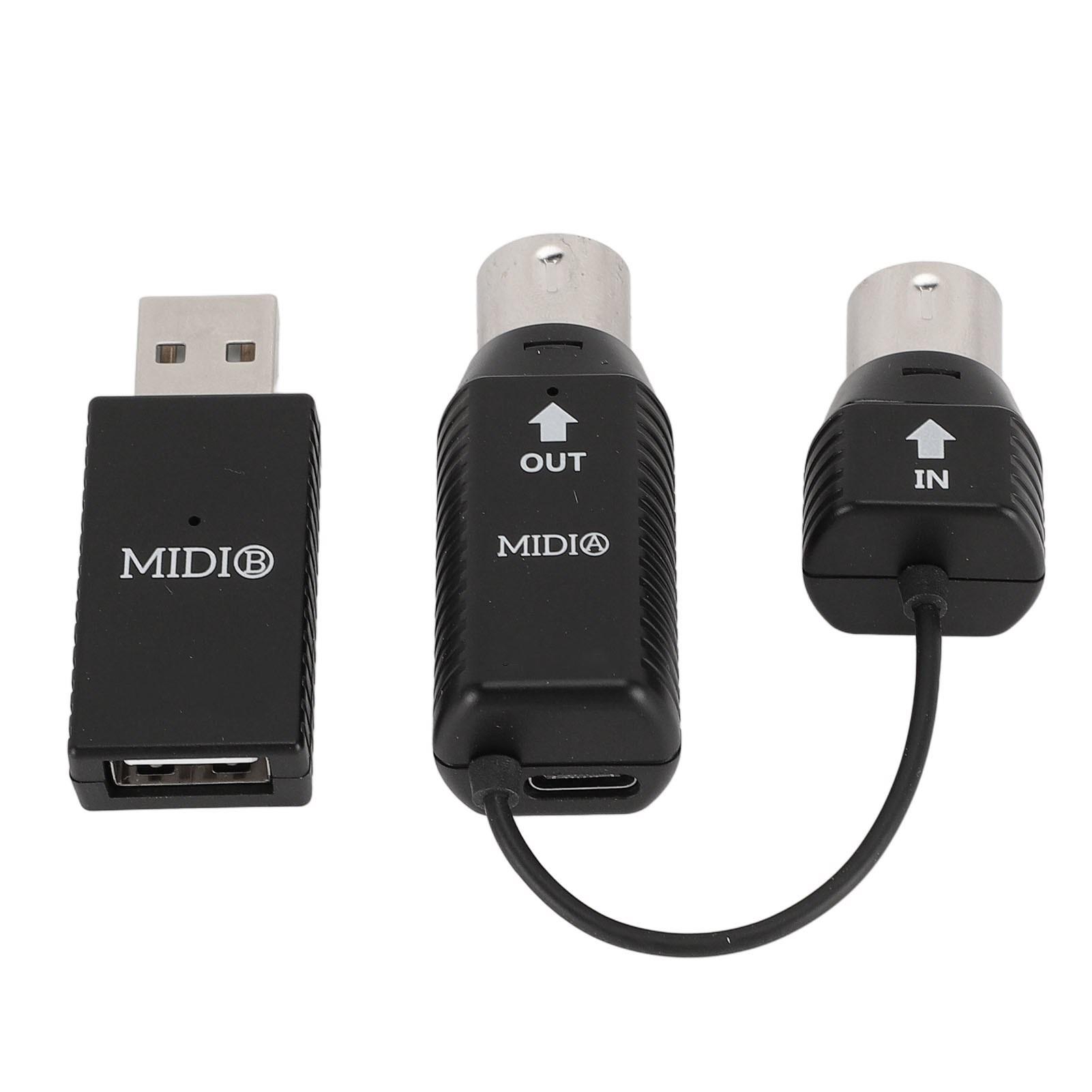 Беспроводной MIDI-адаптер Профессиональный MIDI в USB MIDI-контроллер для цифрового пианино Клавиатура к MIDI-устройству для OS X для gray mfySpace