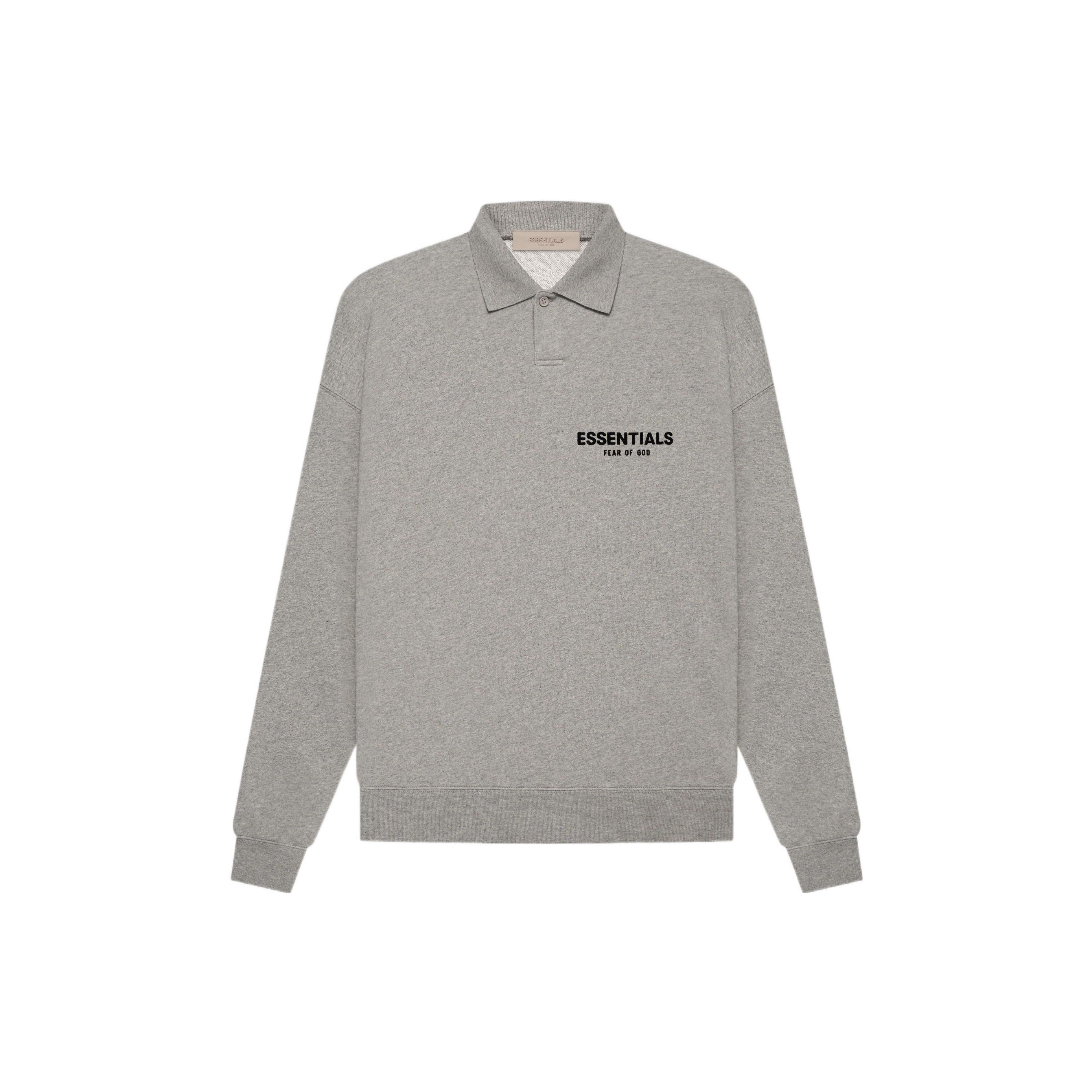 Мужские поло с длинным рукавом Fear of God Essentials SS22 темно-овсяные FOG-SS22-522 M gray