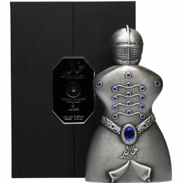 Lattafa Niche Emarati Khalid eau de parfum 80ml for unisex gray