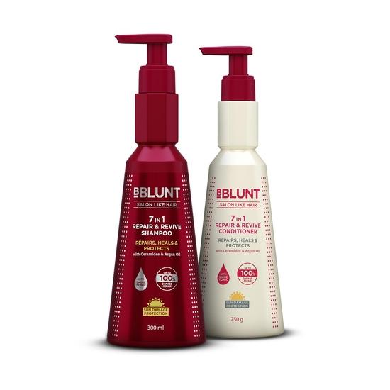 BBlunt 7 в 1 Repair & Revive Duo | Шампунь 300 мл и кондиционер 250 г в комплекте brown Vedic India