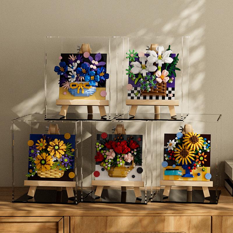 Chao Le Innovation Art Frame Серия Букет - Совместим с кубиками LEGO для детей beige Toys Space