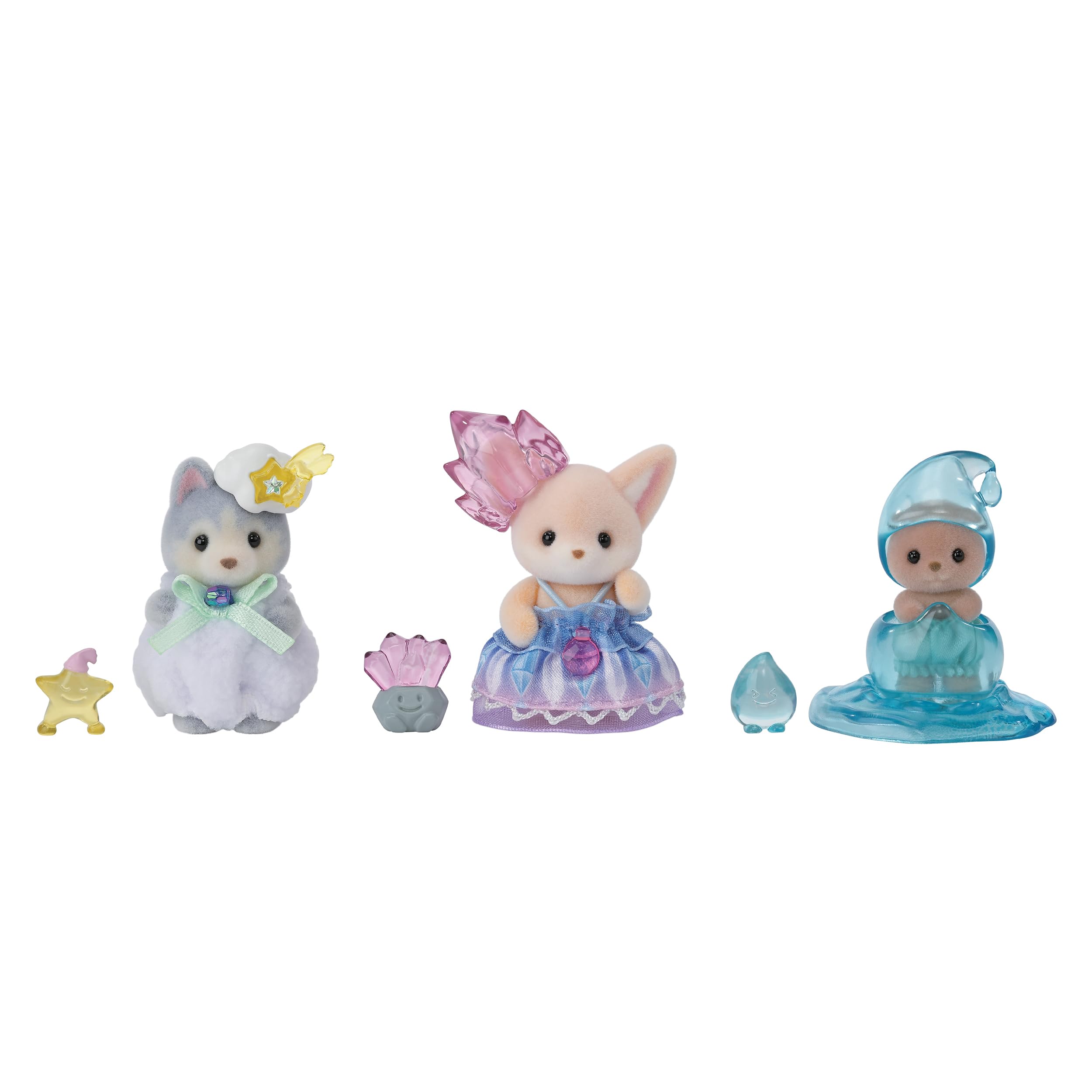 Кукла Sylvanian Families [Таинственный набор для малышей из Сказочного леса] F-44 Сертифицирован ST, Возраст от 3 лет, Игрушечный кукольный домик, Sylvanian Families, Epoch gray