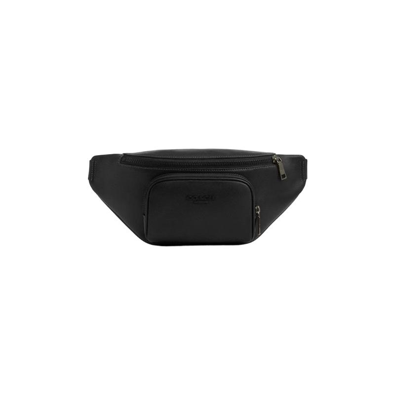 Мужская многофункциональная кожаная сумка COACH RACER black JDST online