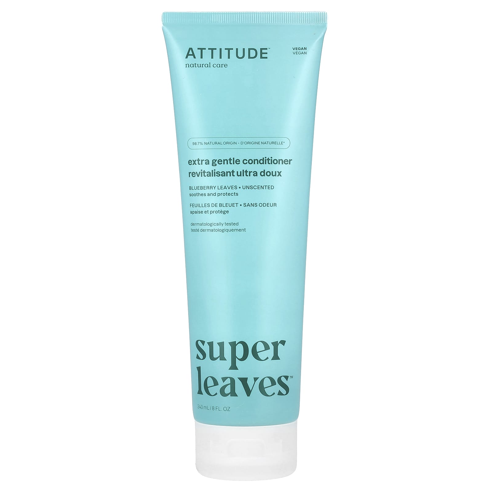 Super Leaves™, Очень мягкий кондиционер, Без запаха, 240 мл (8 жидких унций) white ATTITUDE