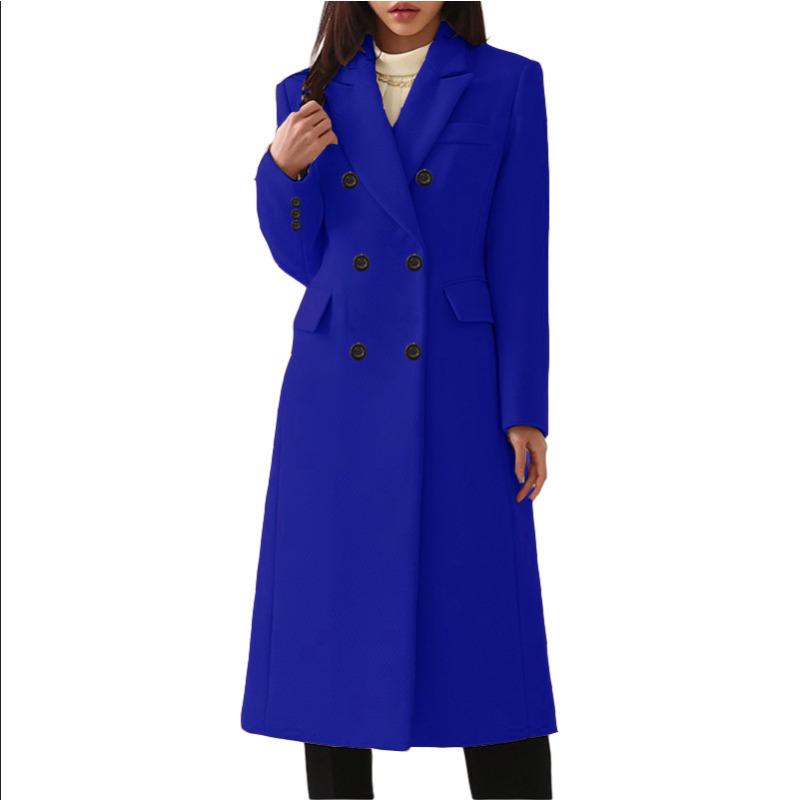 Осенне-зимнее новое шерстяное женское пальто Nizi coat S blue Shoekeeper