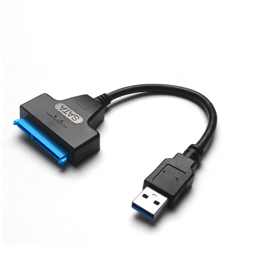 Кабель-адаптер USB 3.0 на SATA 22 Pin 500 МБ/с для SSD/HDD-кабеля-адаптера для жесткого диска black AutoMechanics