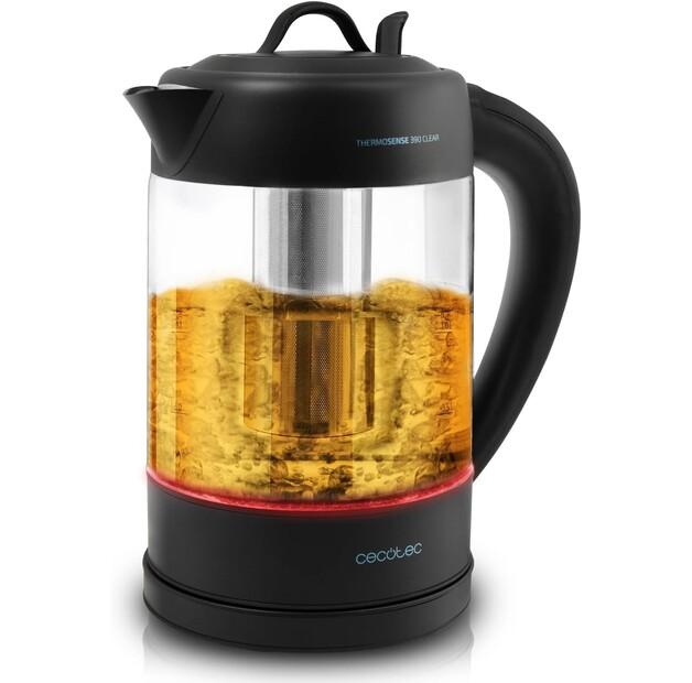 Чайник Cecotec Thermosense 390 Clear/Teekocher (01512) black