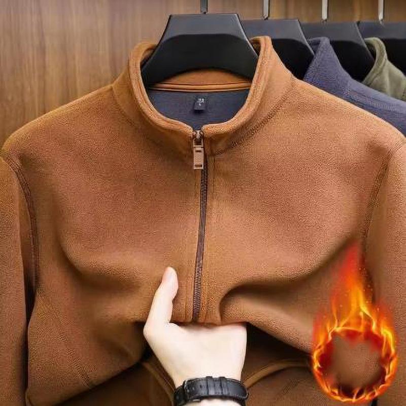 Мужская уличная куртка Свободный кардиган Толстовка Теплая Осень Зима XXXL brown LAOHU