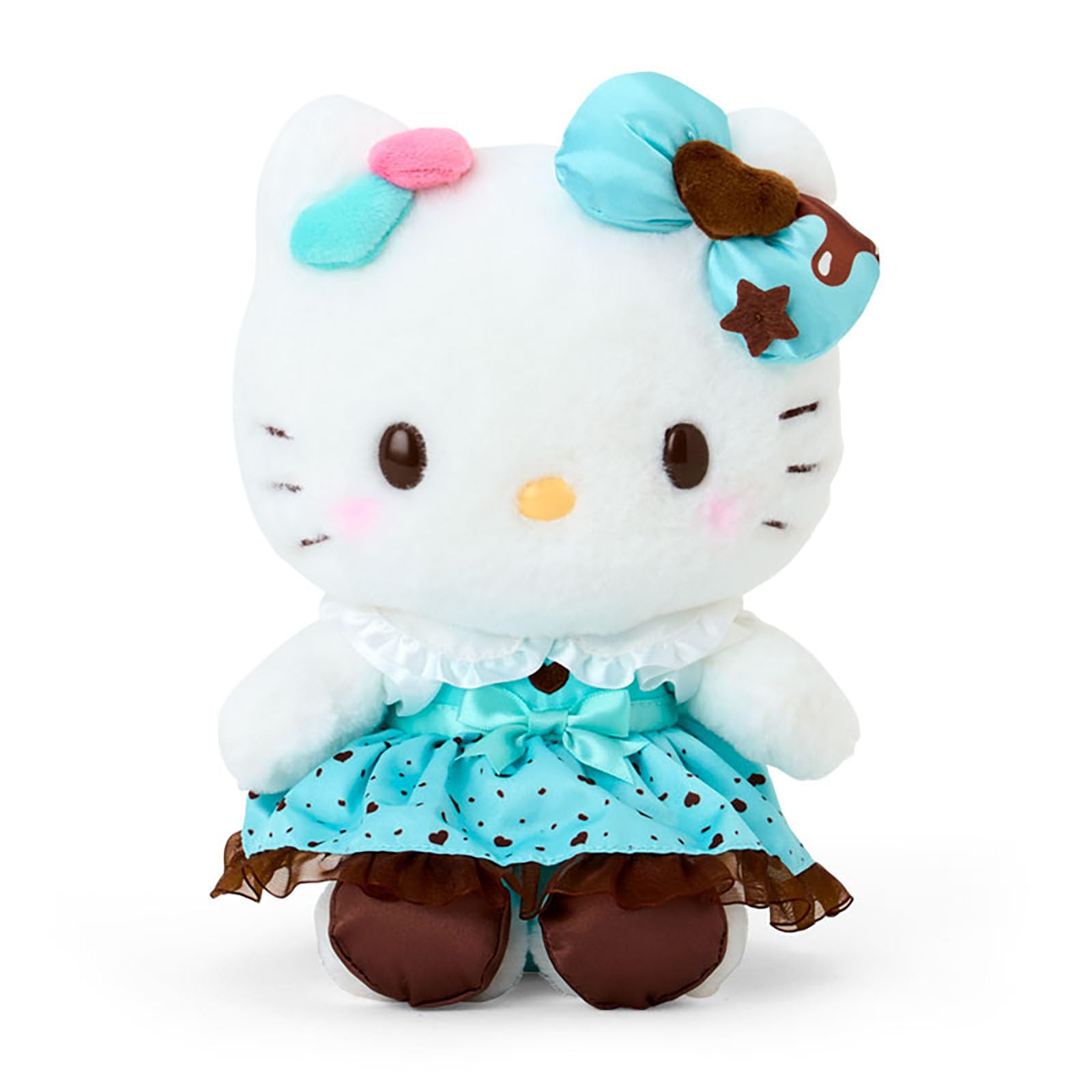 Мягкая игрушка Sanrio Hello Kitty Возраст 3 и 060887 (Шоколадно-мятный) Полиэстер, Вверх, white