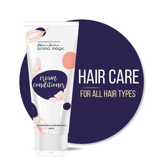 Кондиционер Aroma Magic Cream | для секущихся кончиков, сухой кожи головы и тусклых волос | Ускоряет рост волос и придает блеск | Розмарин и алоэ вера – 200 мл white Vedic India