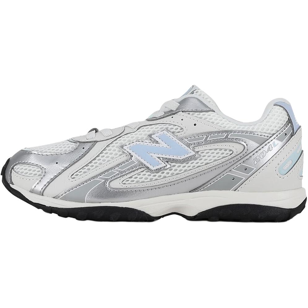 New Balance 204L Удобные Универсальные Нескользящие Прочные Дышащие Низкие Повседневные Кроссовки Детские Кроссовки Серебристый P204L7AI 28.5 gray