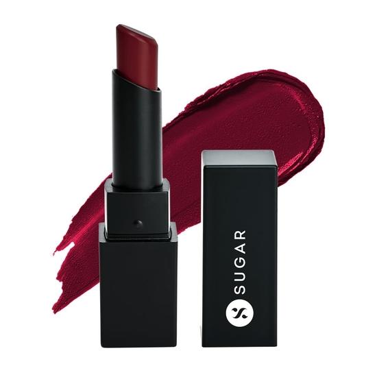 SUGAR Cosmetics Nothing Else Matter Стойкая губная помада для женщин | Держится до 8+ часов | Обогащена витамином E | 100% веганский продукт | 3,2 г - 14 Red Herring brown