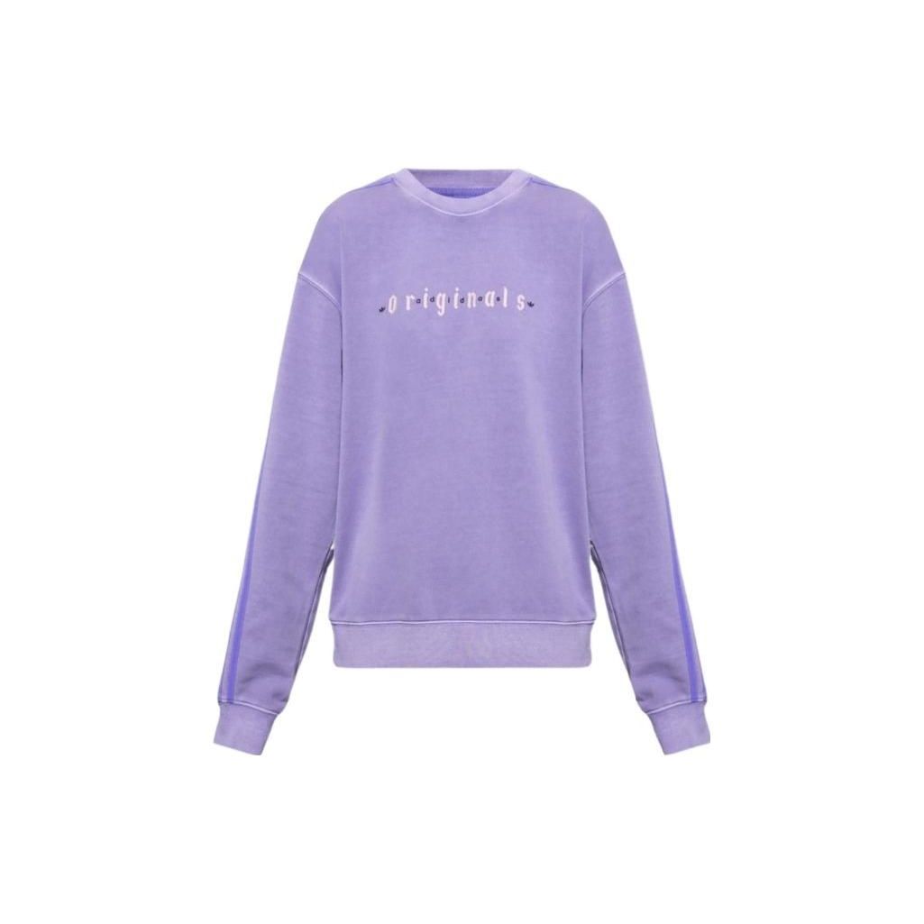 Adidas Originals Трилистник с вышитым логотипом и принтом Женские топы Светло-фиолетовый IP7135 M gray