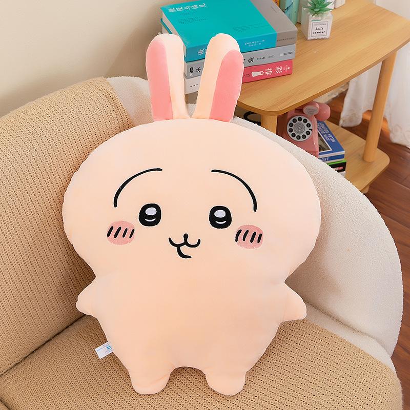 Новая милая и симпатичная плюшевая игрушка Xiaoba Usachi Doll Подушка Спящая кукла Подарок на день рождения для девочек 60cm 0.55kg beige Exquisite toys