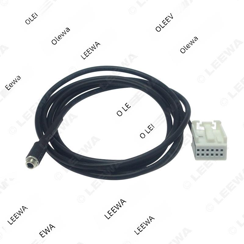 Совместимый входной кабель AUX для Mercedes-Benz Comand APS NTG/W169 W245 W203 (женский) LEEWA black Home of smartphone & tablet accessories