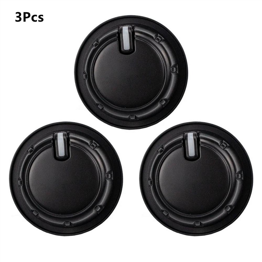 3x Ручка управления переключателем кондиционера для Toyota Hilux Vigo Fortuner 55905-0K340 black Vehicleaccessories