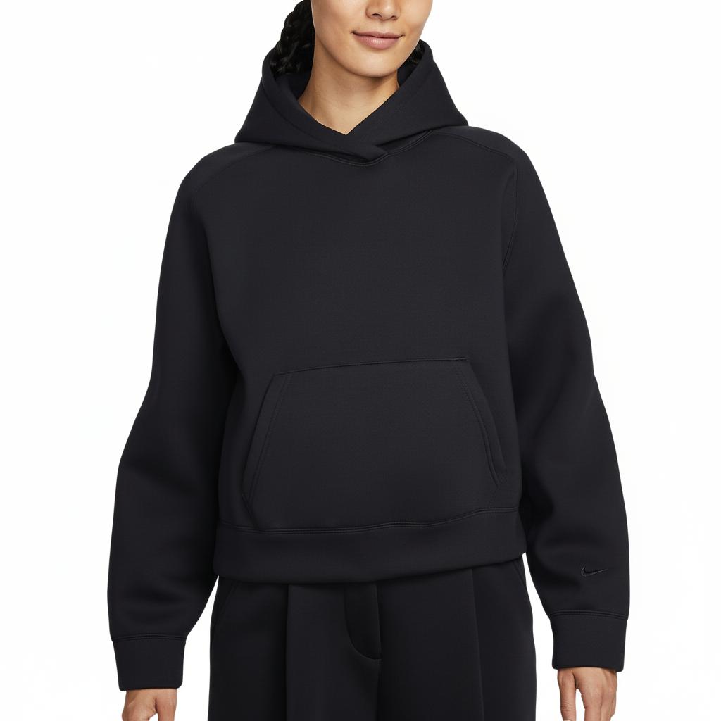 Женская вязаная толстовка с капюшоном и длинным рукавом Nike tops IF0329010 XS black