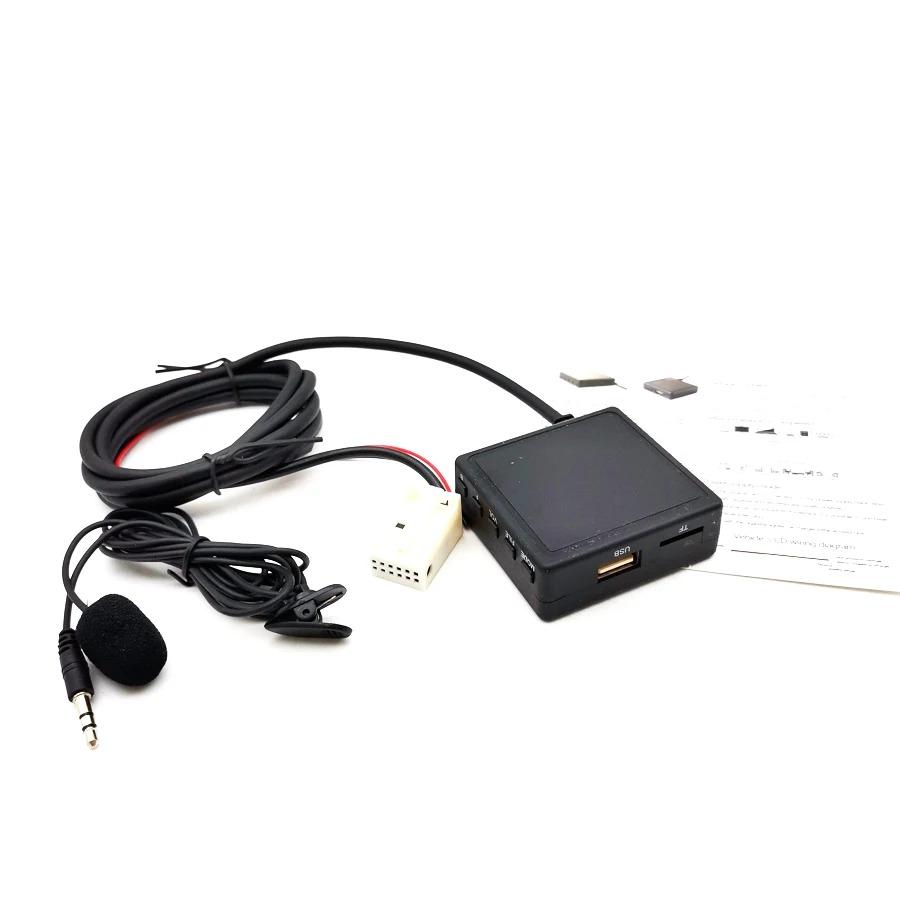 Автомагнитола Bluetooth Aux USB Handsfree Микрофон Кабель USB TF Адаптер Для gray Autobotsscompany