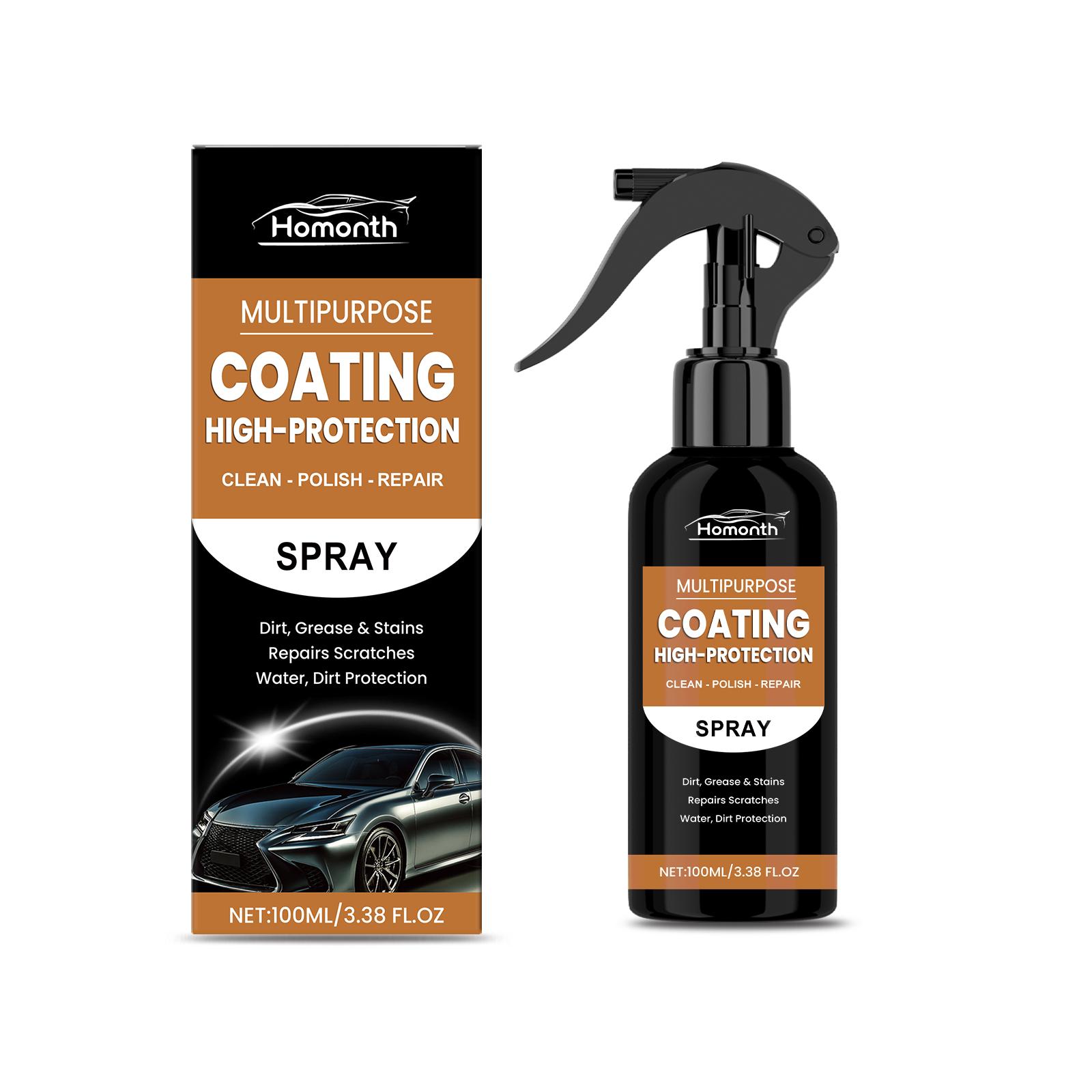 Homonth Car Protective Coating Spray for Car Cleaning, Rust Removal, Scratch Repair, General Care 100ml-Men s Gifts black
