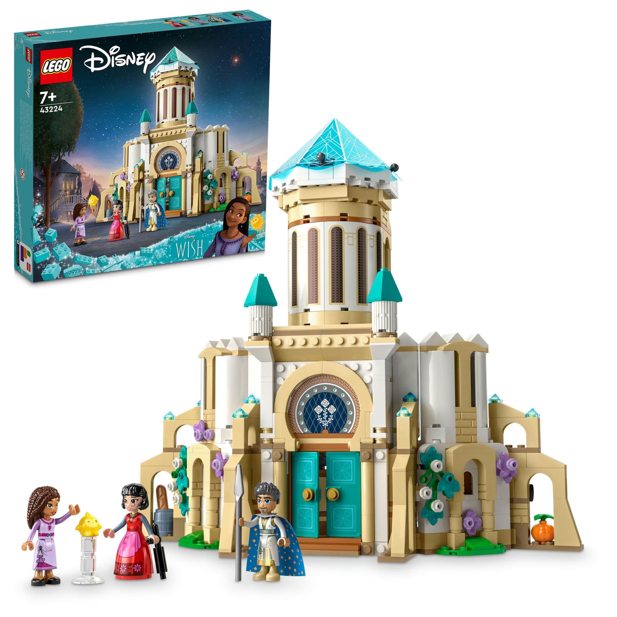 LEGO Disney Princess Замок короля Магнифико 43224, Игрушечные блоки, Подарок, Принцесса, Фэнтези, Для девочек, Возраст от 7 лет beige Omi Japan Products