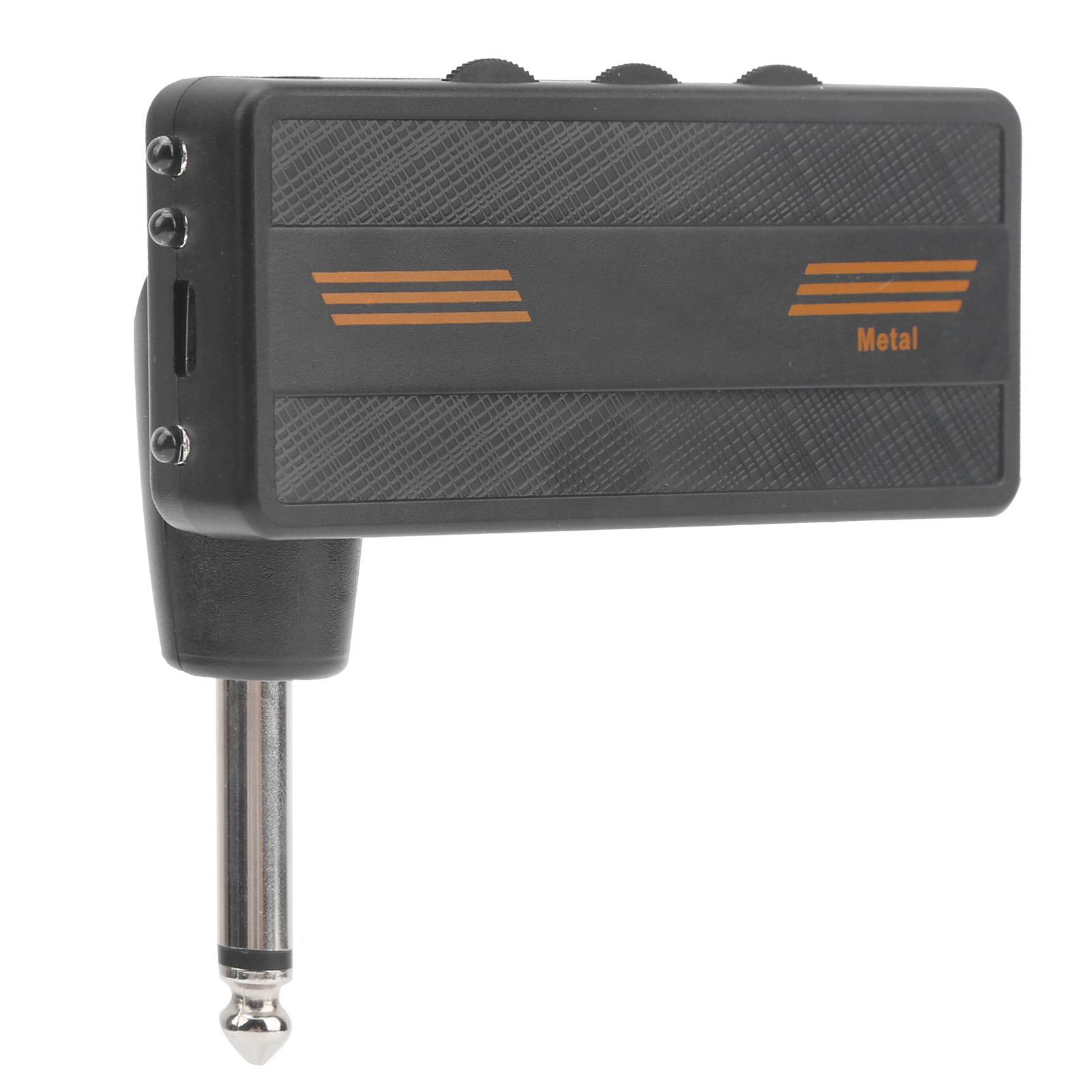 Plug Amp Усилитель для наушников с электрогитарой, заряжаемый портативный эффект искажения CA?101 gray Fishine