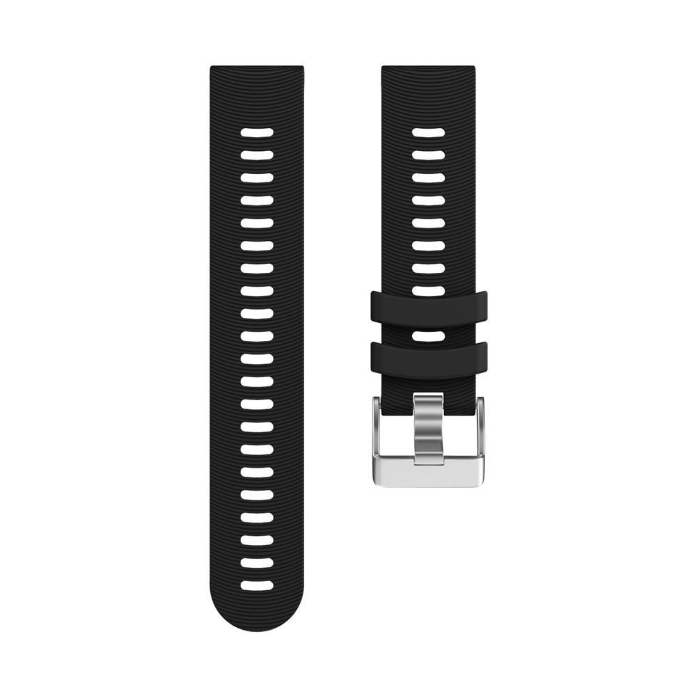 Силиконовый ремешок 20 мм для Garmin Forerunner 245 245M 645 Vivoactive 5 Venu Smart Watch Band для Samsung Galaxy Watch 42 мм Active 2 чёрный 100h