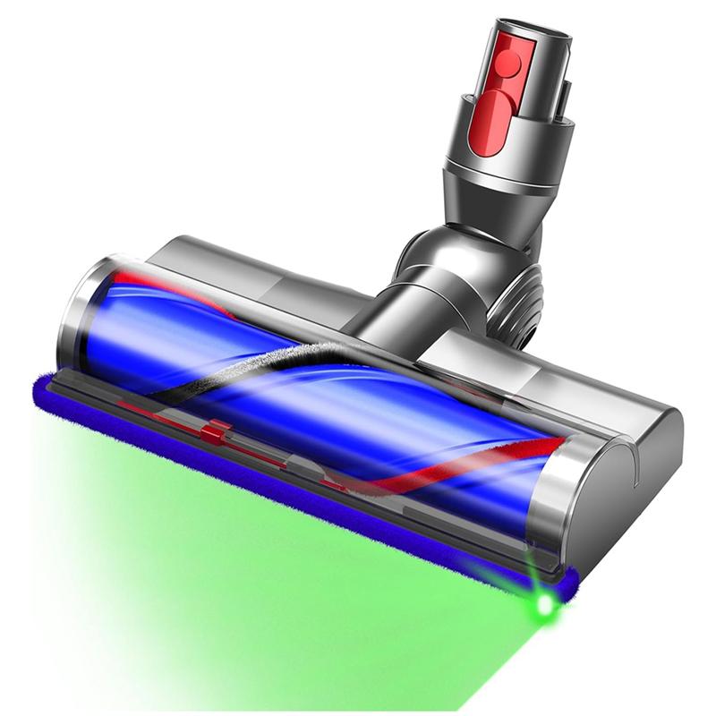 Насадка-щетка для пола с подсветкой для пылесосов Dyson V7 V8 V10 V11 V15 Cyclone, беспроводных пылесосов, запчасти blue Cars Auto Home