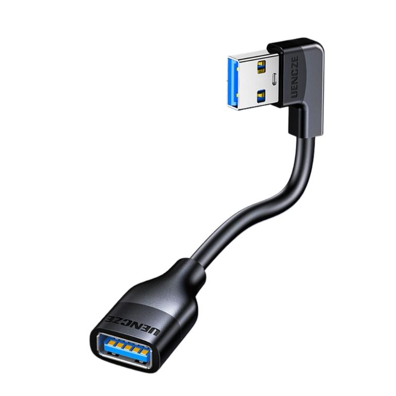 Угловой на 90 градусов Кабель для передачи данных USB 3.0 Удлинительный провод Экономия места Зарядный кабель для принтеров, камер, клавиатур gray Wonderlands