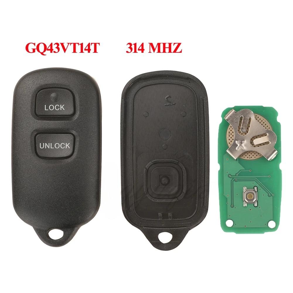Сигнализация с дистанционным управлением GQ43VT14T/HYQ12BBX/1512Y/12BAN 314 МГц для Toyota Camry Corolla Highlander Solara Sienna 2002-2007 black Top Car Parts