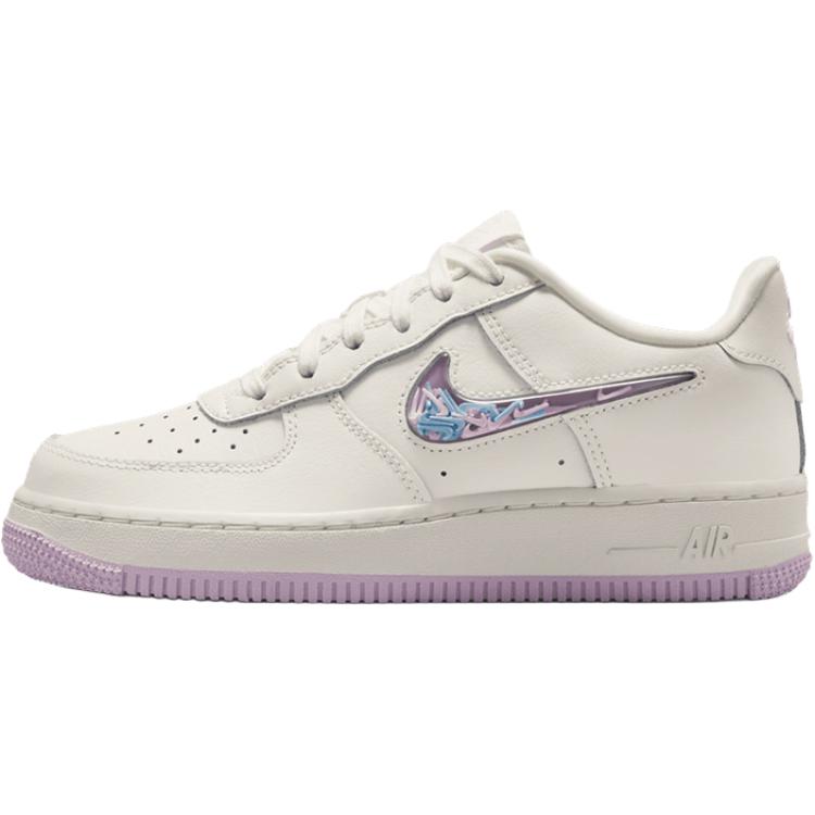 Кроссовки Nike Air Force 1 Удобные Классические Низкие Детские Кроссовки Детские кроссовки Бело-Фиолетовые IQ9795151 38.5 white