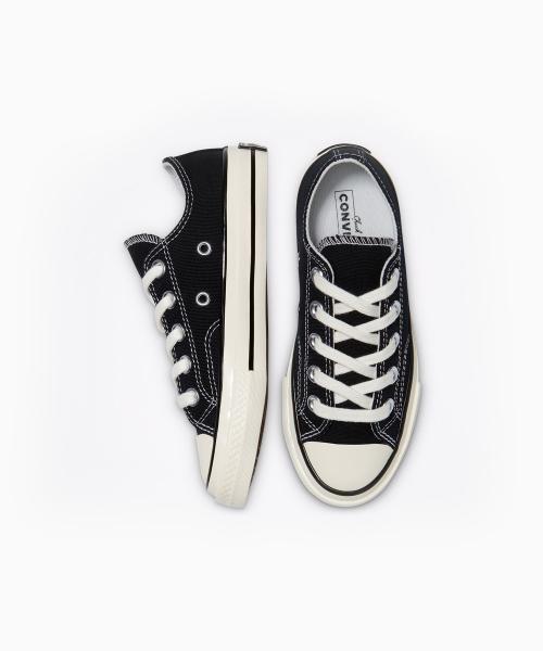 Детские кроссовки Converse Chuck 70 Vintage Canvas, черные 368986C 180 white