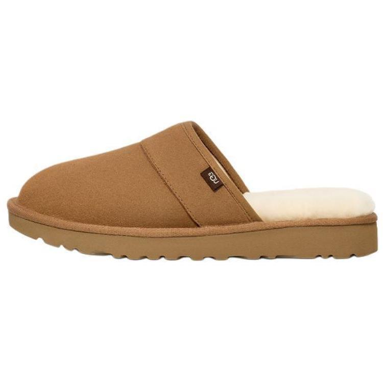 UGG Тапочки с круглым носком, непромокаемые, закрытые, мужские тапочки, каштановые 1153519-CHE 40 brown