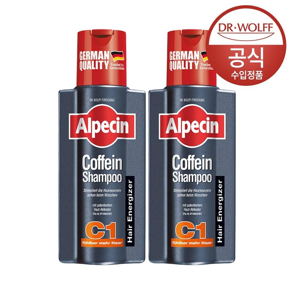 Шампунь Alpecin Caffeine C1, 250 мл, 2 шт. red BeautyGlam