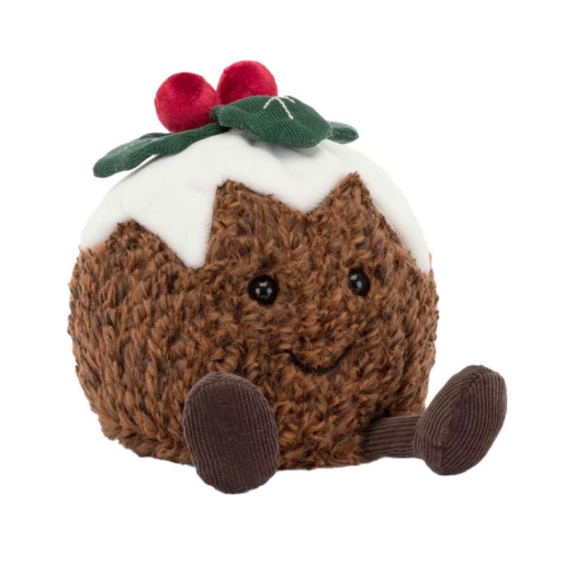 JELLYCAT Коллекция Гурман Пудинг Вкусная Кукла Плюшевая Кукла Высотой 17 см brown