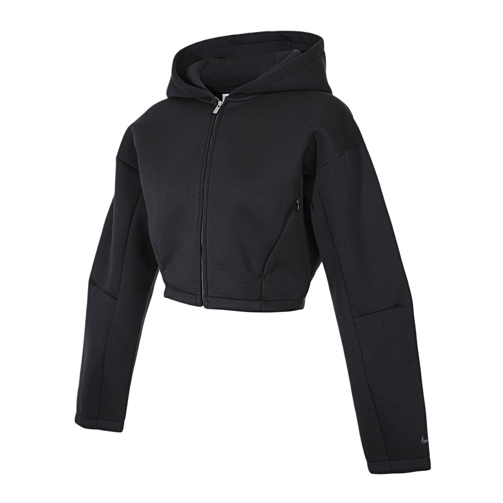 Женская вязаная куртка-толстовка Nike на молнии однотонная Jackets HV2077-010 S black