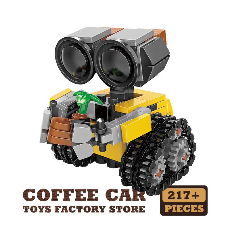 Космический Мини-Робот MOC Строительные Блоки Игрушки 217 Деталей Гусеничный Бот Модель Классический Фильм Научно-Фантастические Блоки Куклы Дети Взрослые Рождественские Подарки gray Professional fishing