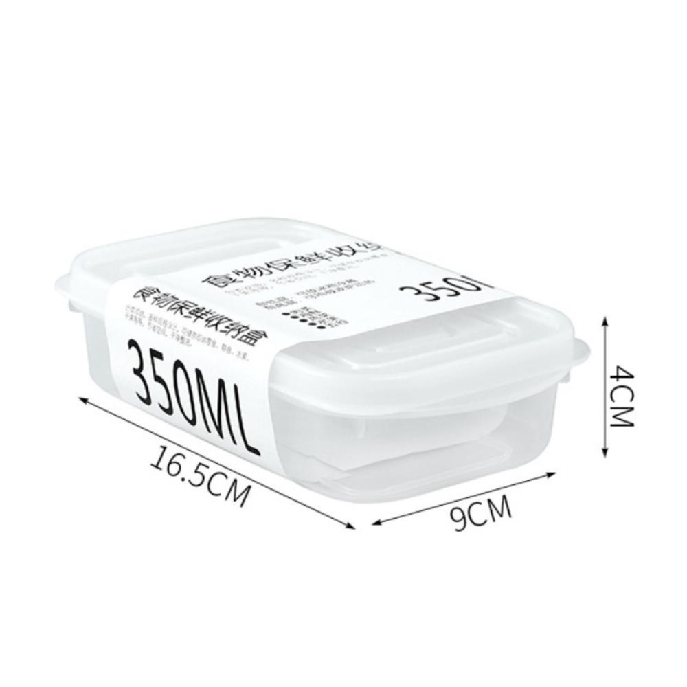 Пластиковый контейнер для хранения продуктов в холодильнике, герметичный, с крышкой, свежий, с разделителями, 350 мл / 700 мл / 800 мл / 1600 мл white GYROBALL