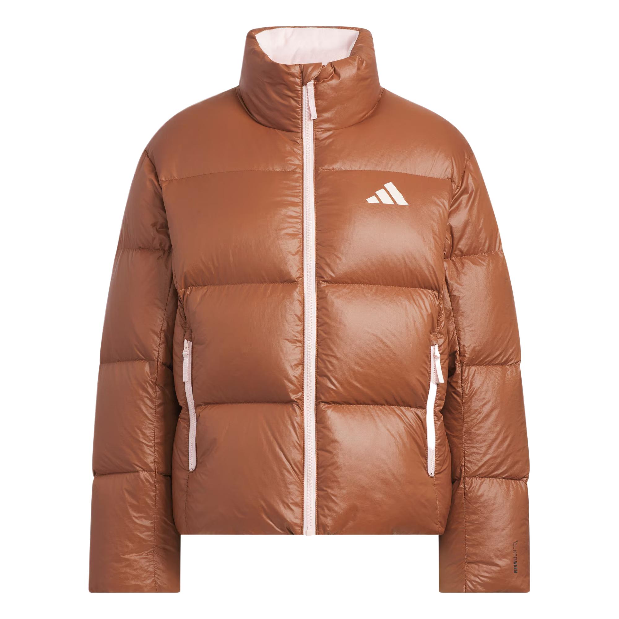 Adidas Пуховик женский 600 Fill Ветрозащитный Теплый Минималистичный Удобный Однотонный Верхняя одежда KQ5508 XS brown