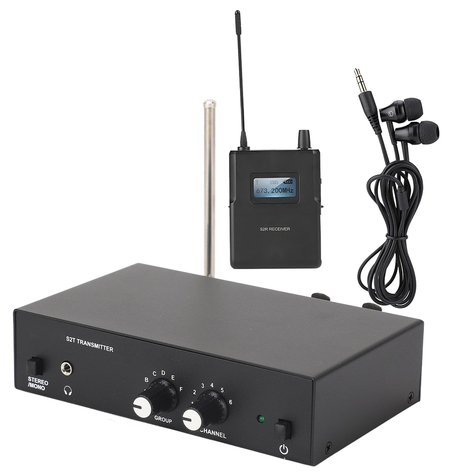Для ANLEON S2 UHF стерео беспроводная система мониторинга в ухе 670-680 МГц AU PLUG black OutsideWorld