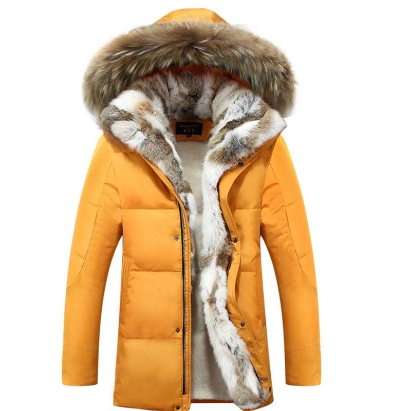 Мужская мода Зимний пуховик Хлопковая одежда Зимнее пальто XS brown HE Fashion