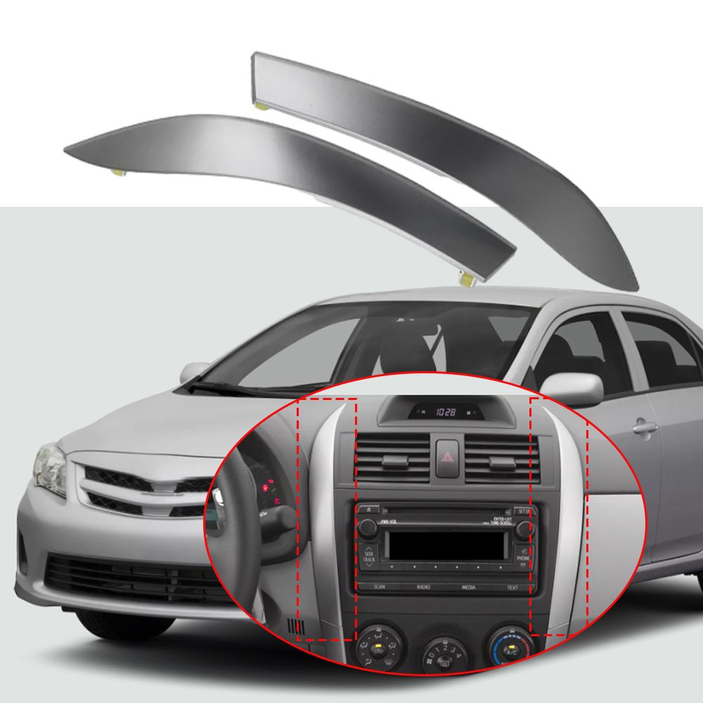Панель решетки центрального воздуховода кондиционера для Toyota Corolla Altis 2009 2010 2011 2012 2013 Pair gray faguyEdg