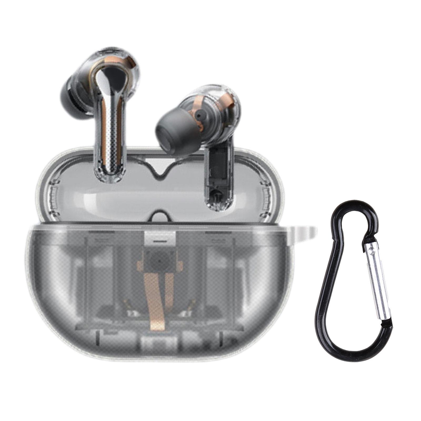 Защитный чехол из ТПУ, противоударный для наушников SoundPEATS Capsule3 Pro, пылезащитный корпус, моющийся, устойчивый к царапинам gray Mmons