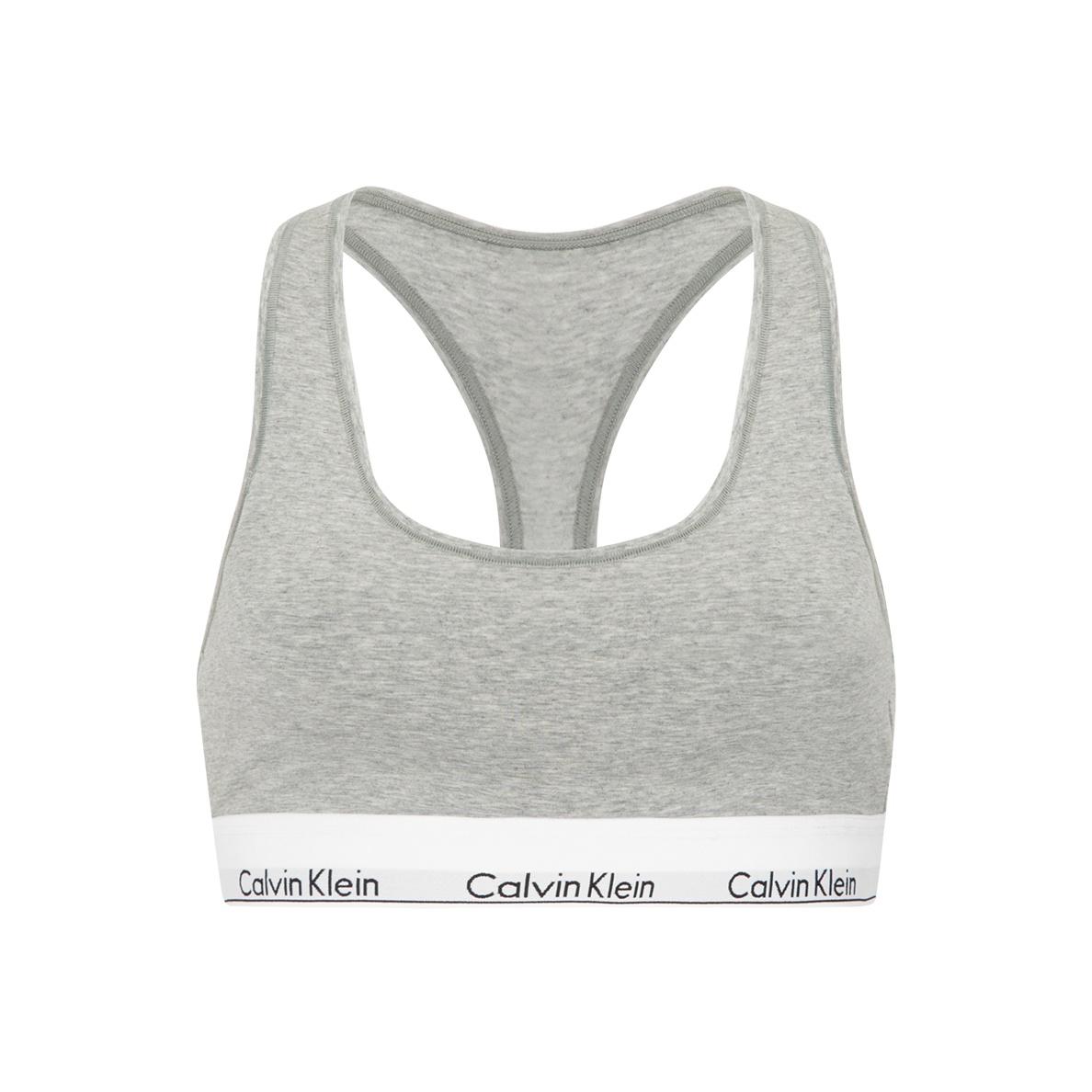Calvin Klein Современный спортивный бюстгальтер Gravity Wireless Back, женское нижнее белье, кокос-серый F3785AD-020 S white