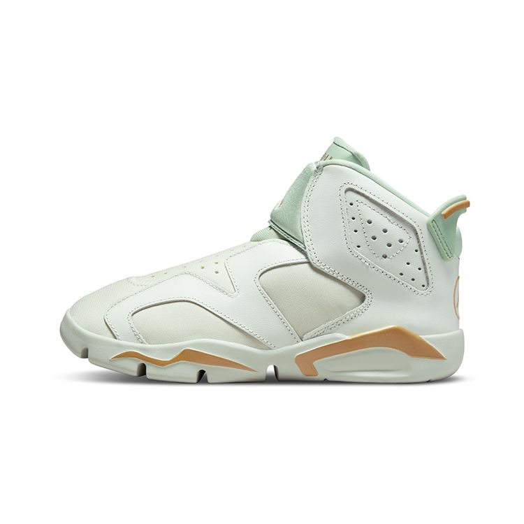 Детские кроссовки Air Jordan 6 Retro Low PS Lunar New Year Green Spruce-Aura Metallic-Gold DN1770-073 28 white