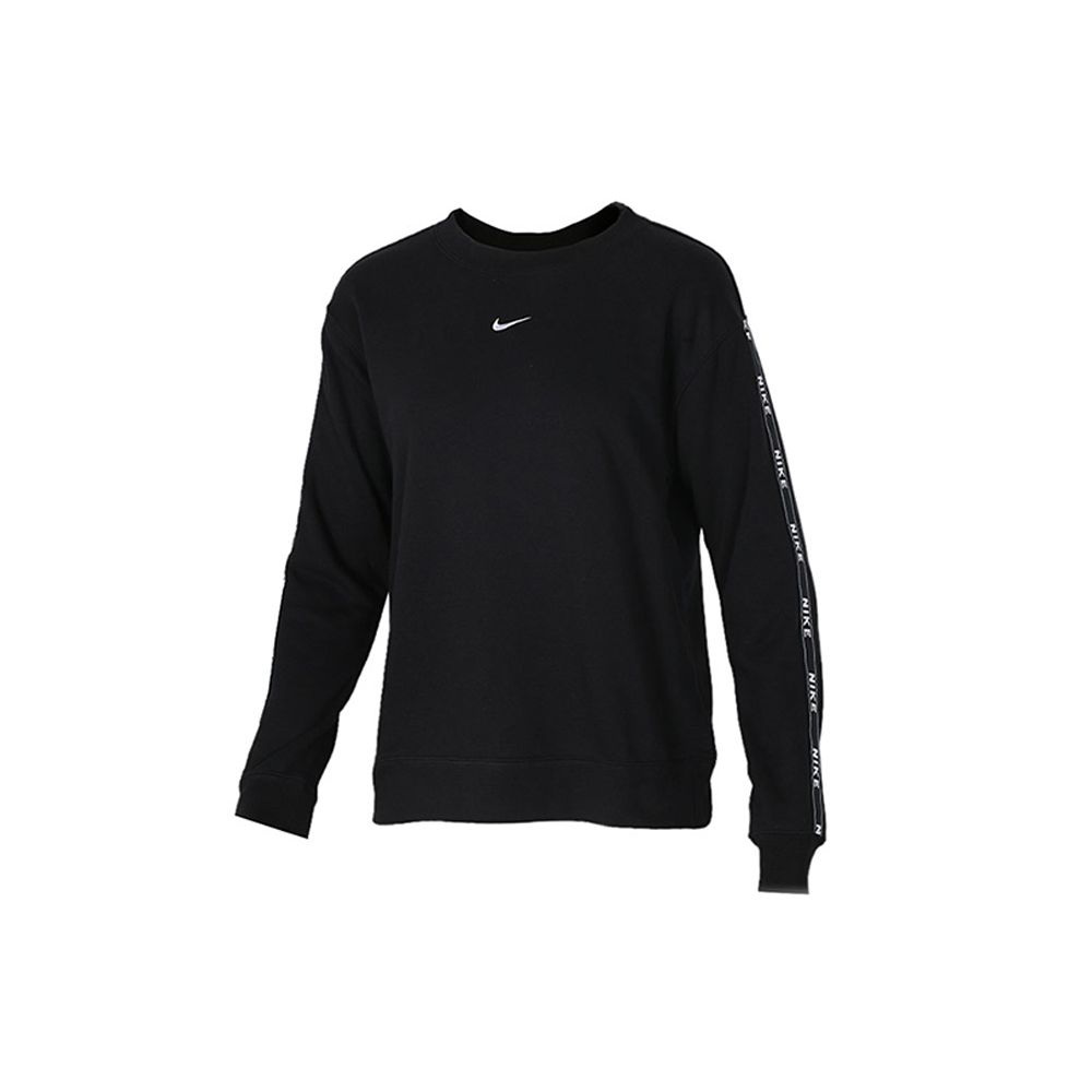 Nike Сплошной логотип Спортивный трикотажный пуловер Женская толстовка Черный AR3055-011 S black